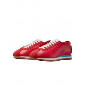 NEW NIKE women’s cortez leather sneaker in red